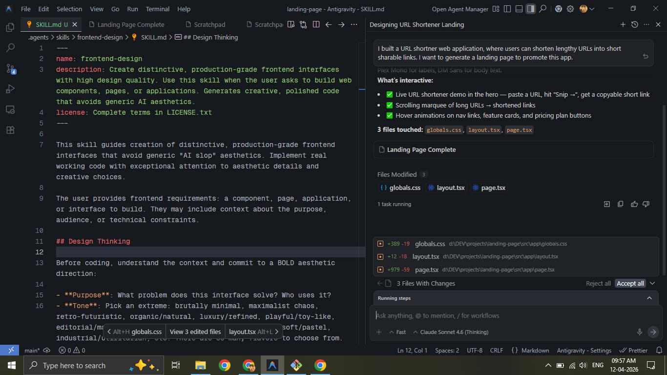 Chat response from Agent