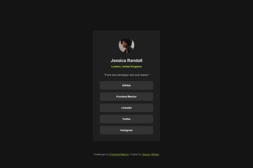 Social Links Profile